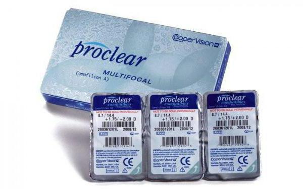 контактные линзы proclear 6 шт