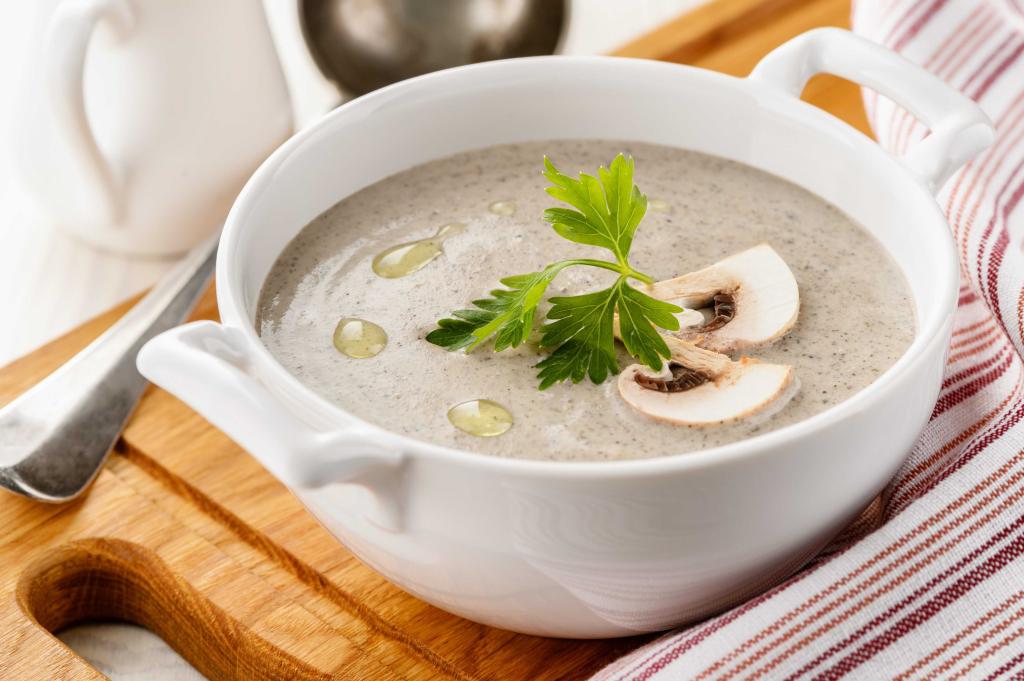 Нежный грибной крем-суп: рецепт 
