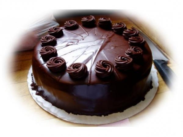 трюфельный шоколадный торт