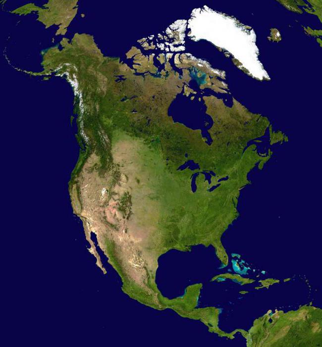 рельеф северной америки фото