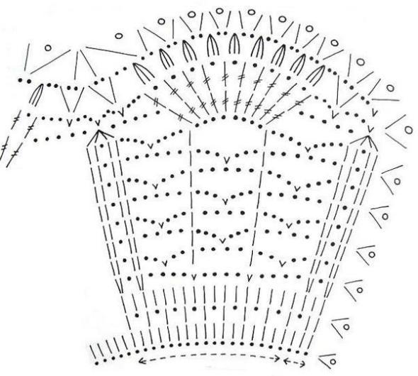 кружевной воротник крючком 
