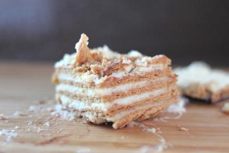 Заварной торт со сметанным кремом