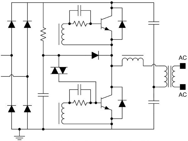 схема подключения электронного трансформатора 