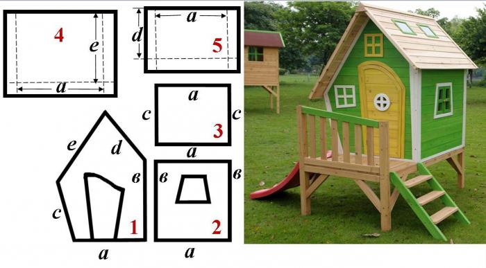  деревянный домик для детей своими руками чертежи