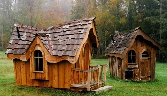 детский деревянный домик для детей