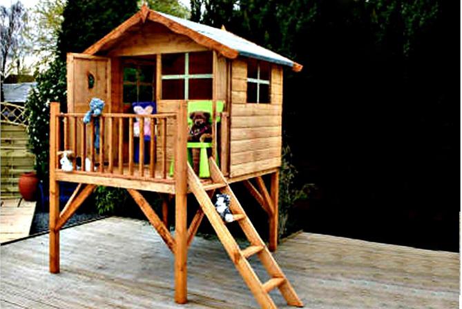 деревянный домик для ребенка