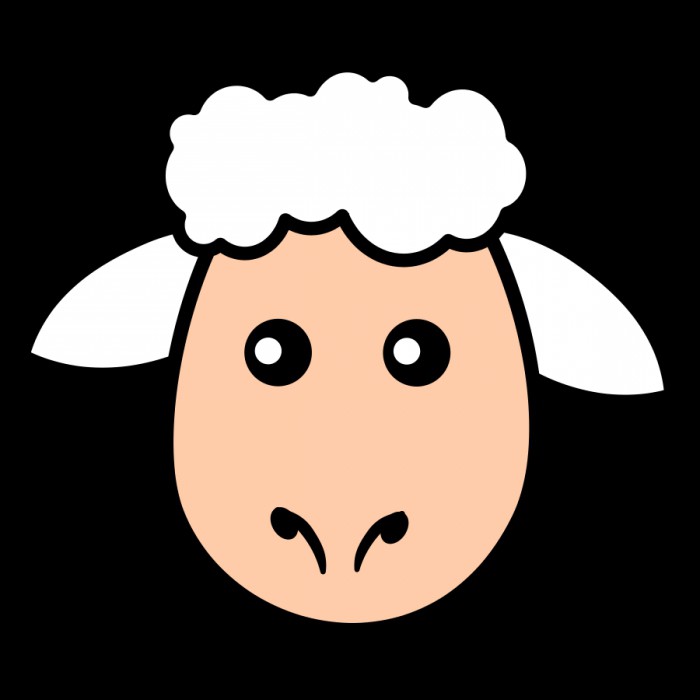 как нарисовать мордочку овечки 