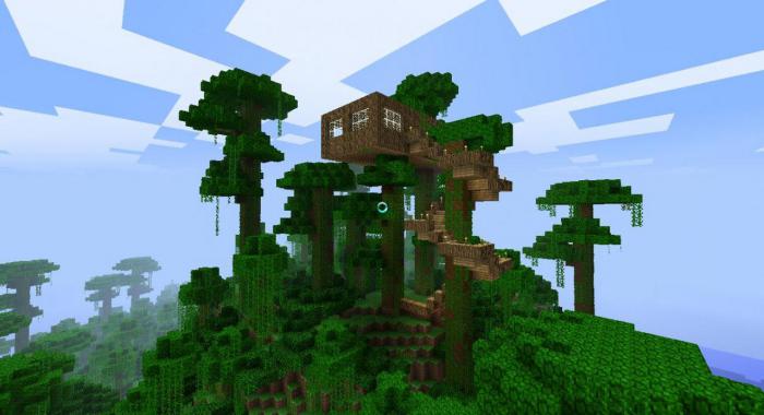 как сделать дом на дереве в minecraft