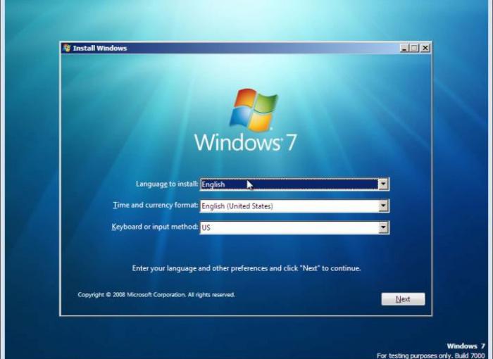 как установить windows 7 