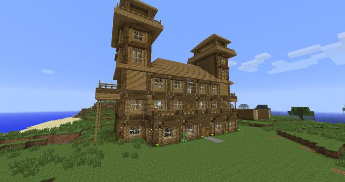 красивый дом в minecraft