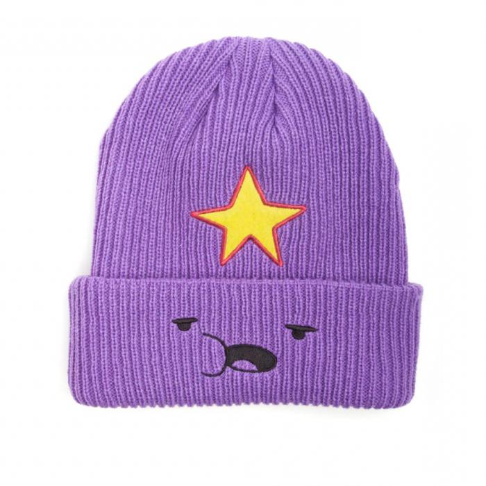 шапка пупырка фиолетовая