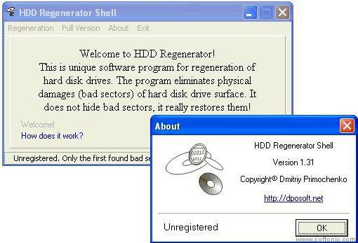 Инструкция hdd regenerator в dos commands