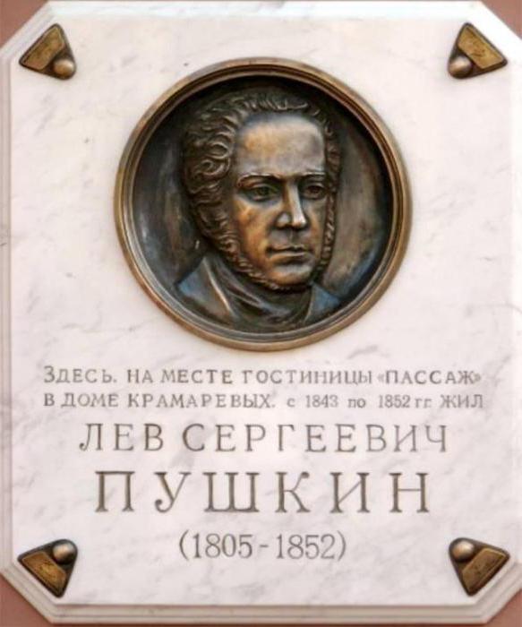 пушкин лев сергеевич 1805 1852 