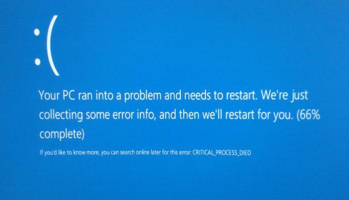 critical process died windows 10 как исправить 