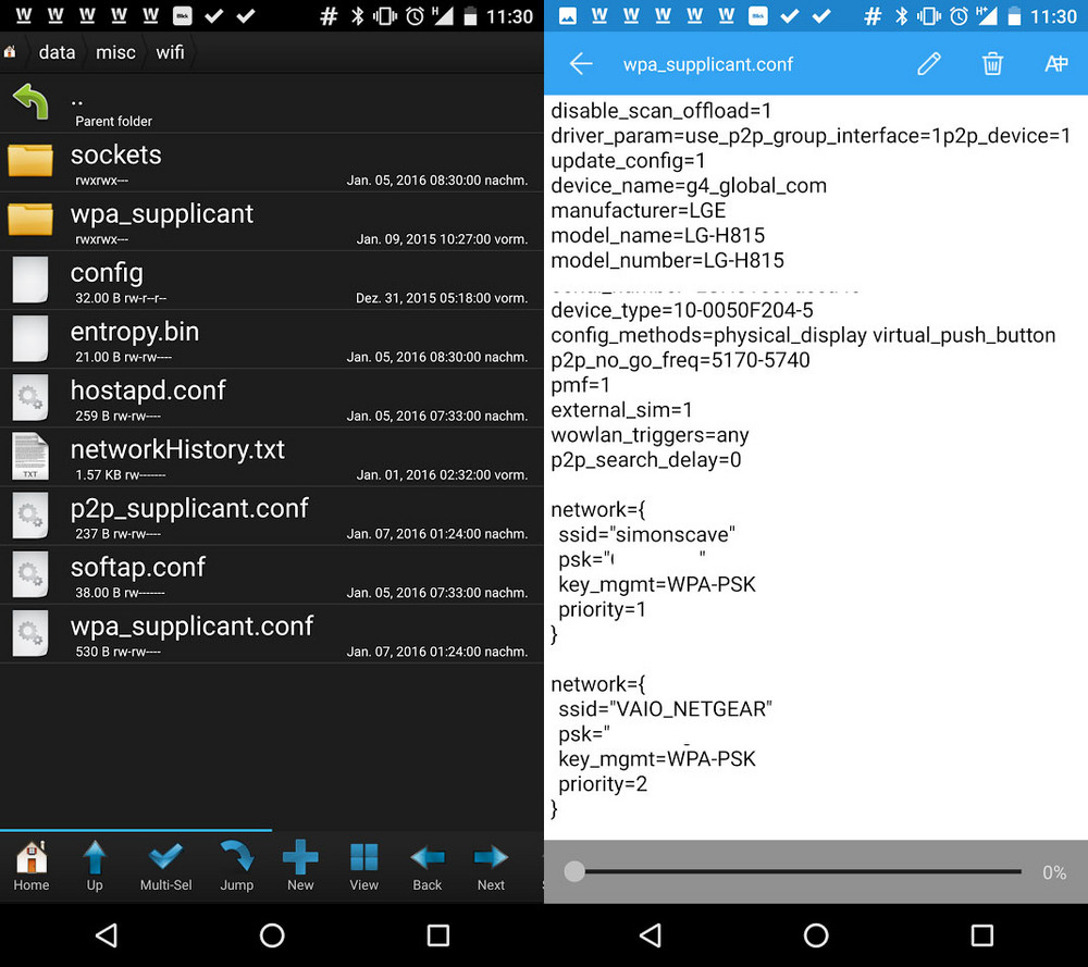 Файл с ключами безопасности на Android