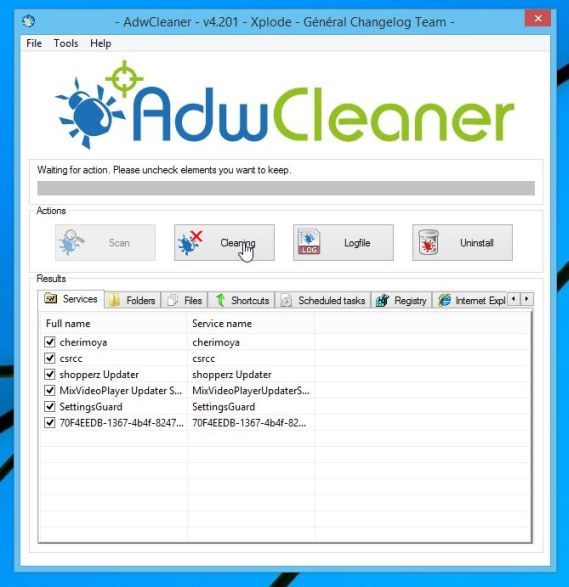 Программа AdwCleaner