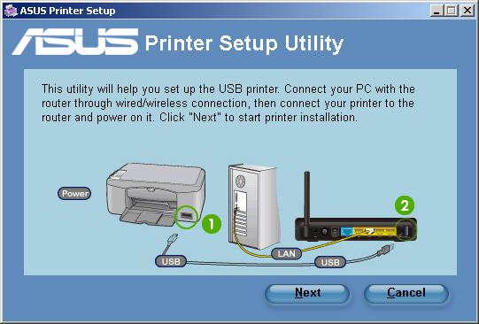 Утилита для подключения принтера через роутер