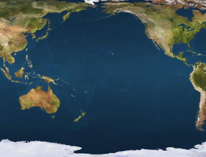 тихий океан географическое положение