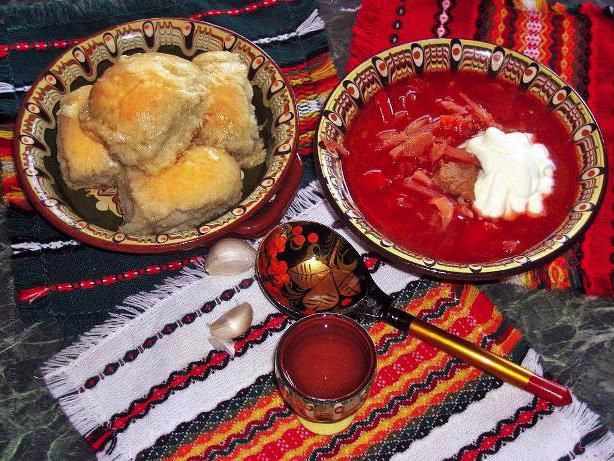 украинские национальные блюда список 