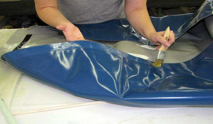 ремонт резиновой надувной лодки