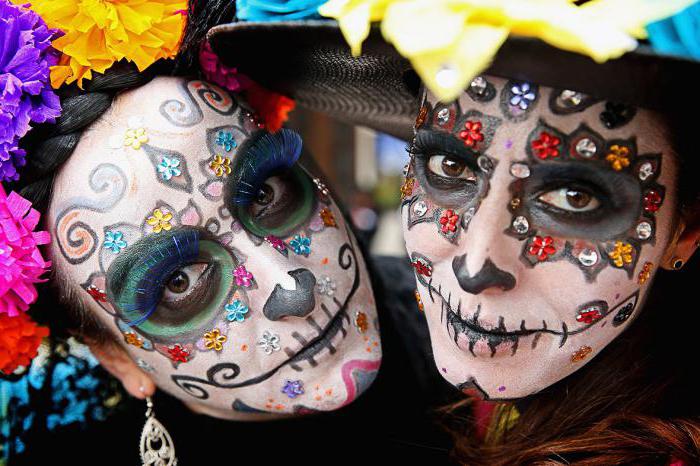 Праздник мертвых в Мексик: макияж