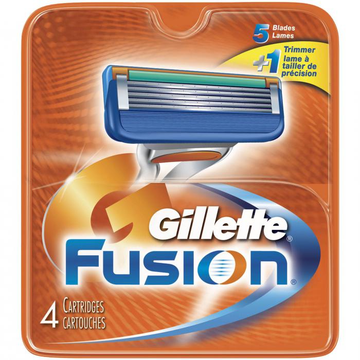 лезвия для бритвы gillette fusion