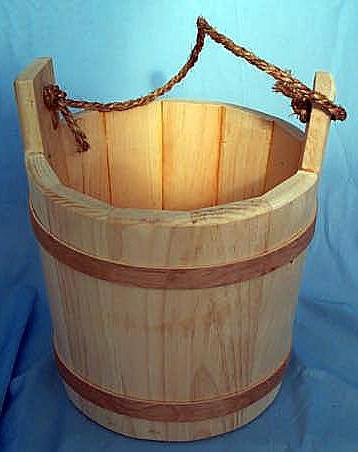 деревянное ведро для бани 