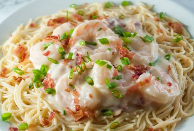 спагетти с морепродуктами в сливочном соусе рецепт