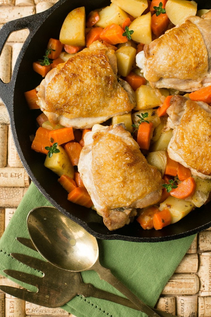 тушеная картошка с курицей в духовке рецепт