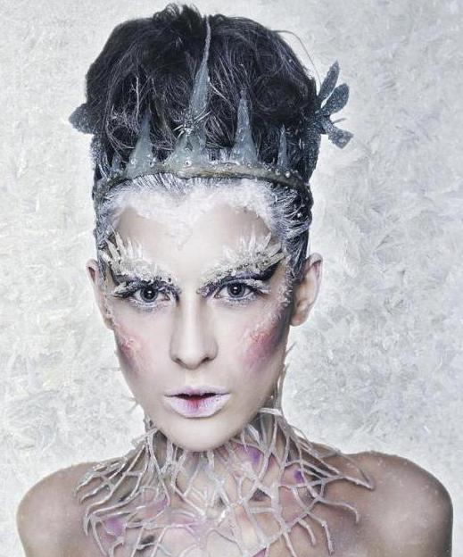 макияж снежной королевы для девочки 