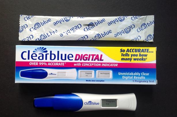Струйный тест на беременность clearblue