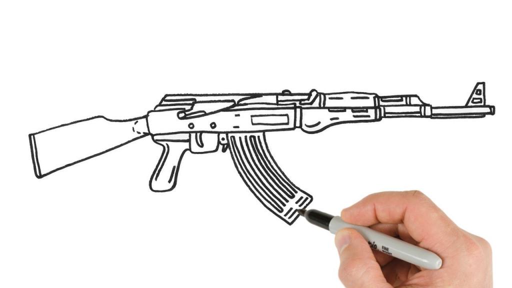 АК-47 маркером