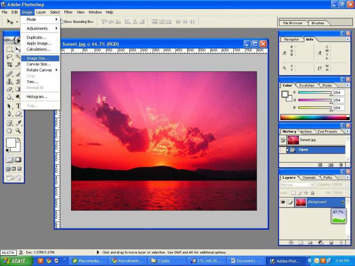как изменить размер изображения в фотошопе сохраняя пропорции