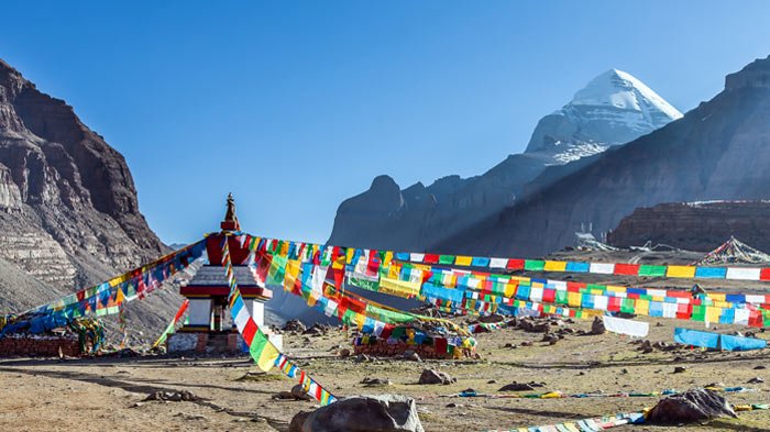 Вершина горы в Тибете