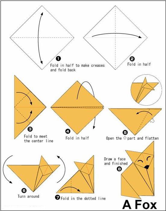 поделки из бумаги оригами животные