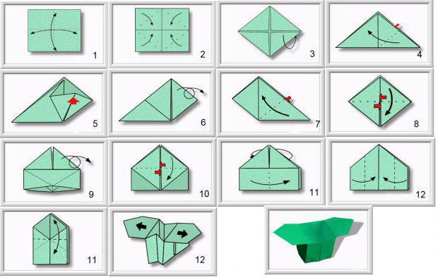 как сделать коробку оригами