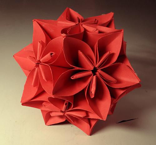 оригами из бумаги шарик