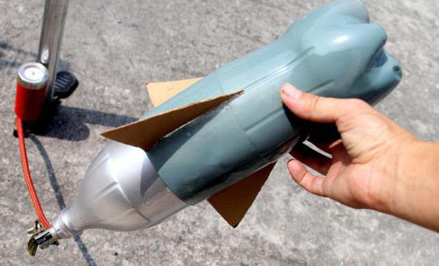 водяная ракета из пластиковой бутылки пусковая