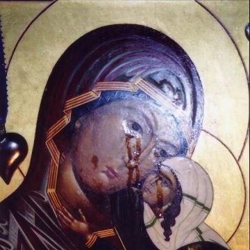 икона плачущая богородица