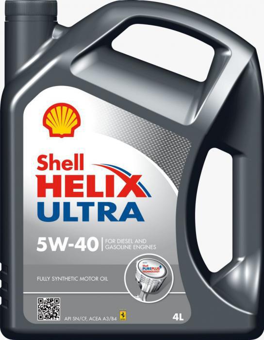 моторное масло shell helix ultra 5w40 характеристики