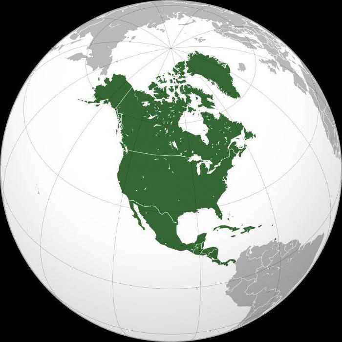 географическое положение северной америки
