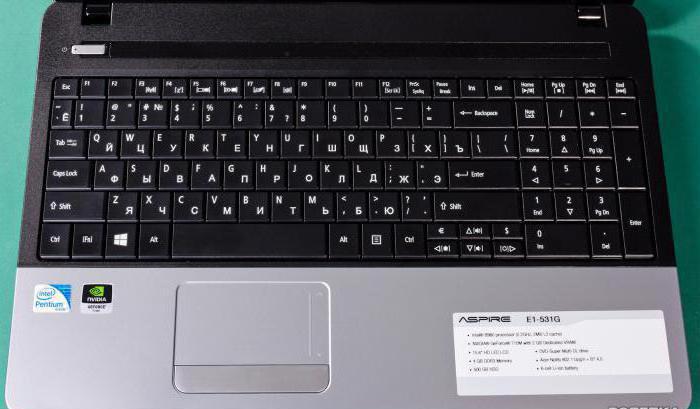 acer aspire e1 531 клавиатура