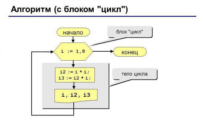 основные алгоритмические конструкции линейные разветвляющиеся циклические