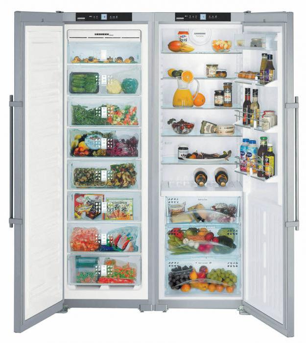 двухстворчатый холодильник