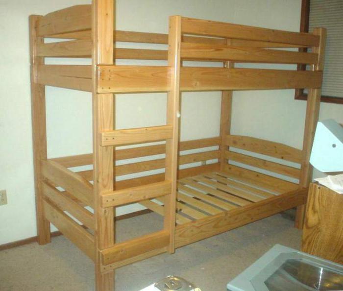 двухъярусная кровать из массива фото
