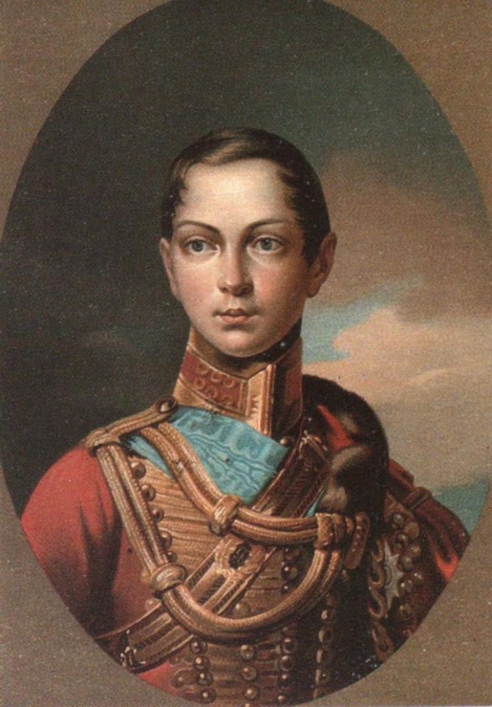 Портрет Александра II в молодости