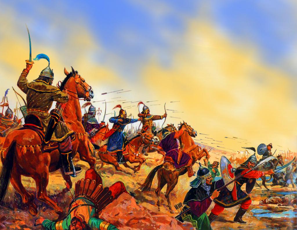 Татаро-монгольские воины-завоеватели