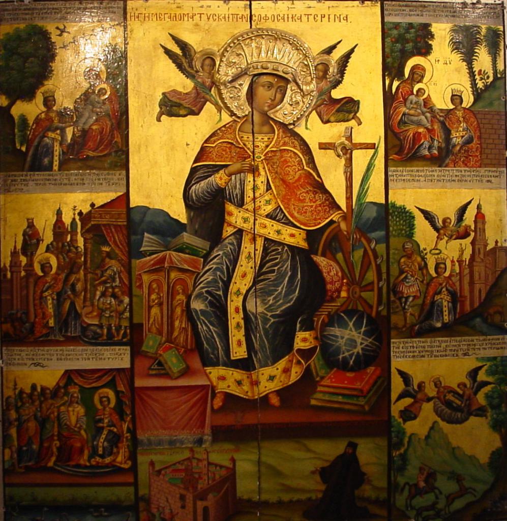 Икона св. Екатерины - главная святыне обители