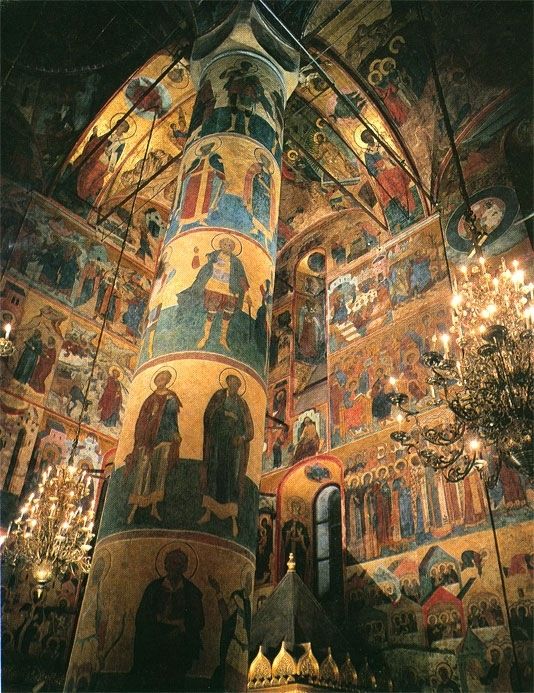 Фрески Успенского собора Кремля