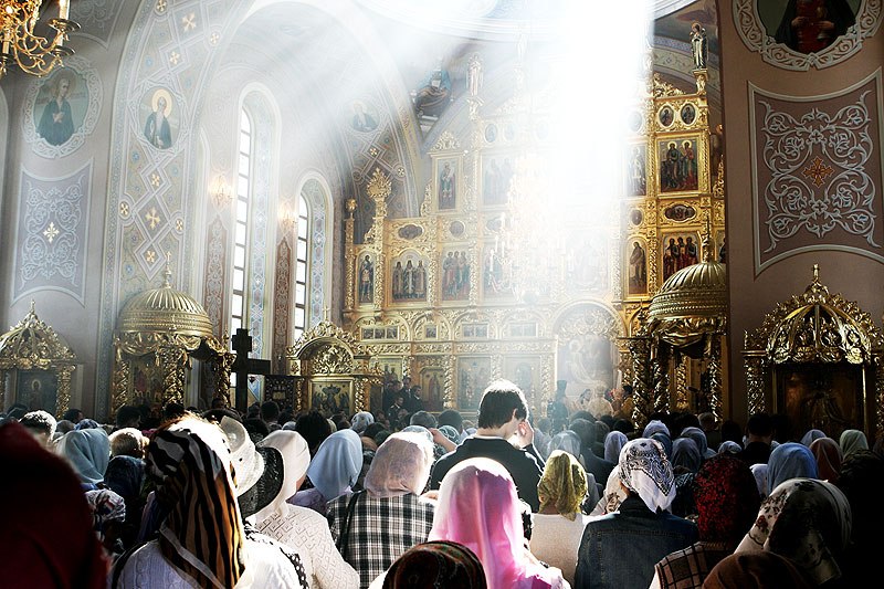 Богослужение в одной из белорусских церквей